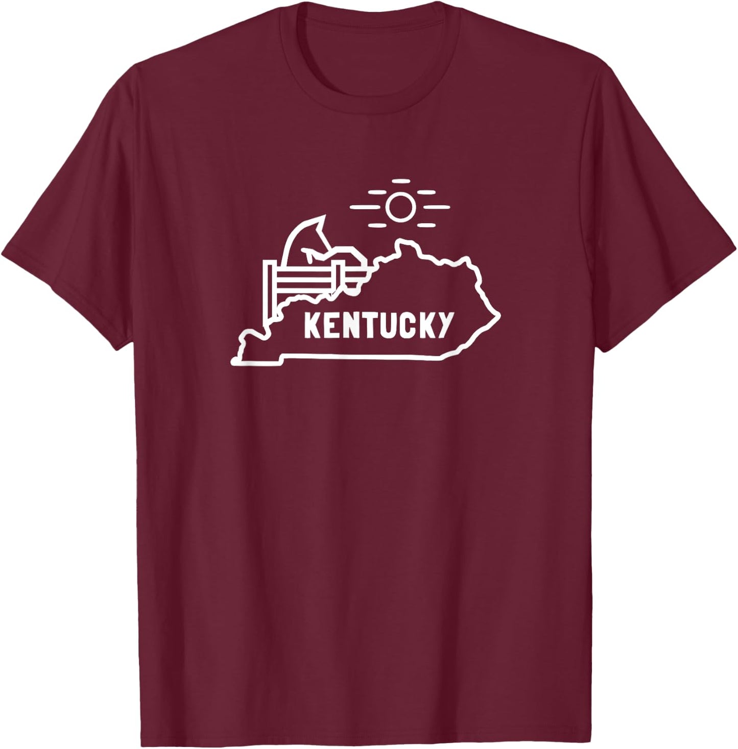 Vintage Kentucky Horse Shirt T-Shirt - T-Shirt | Maroon