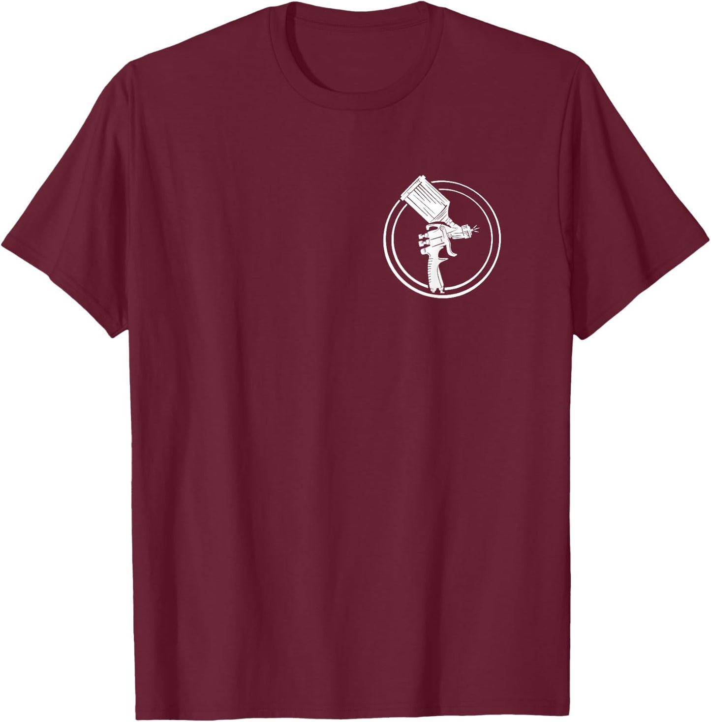 Paint Spray Gun Auto Body Repair T-Shirt - T-Shirt | Maroon