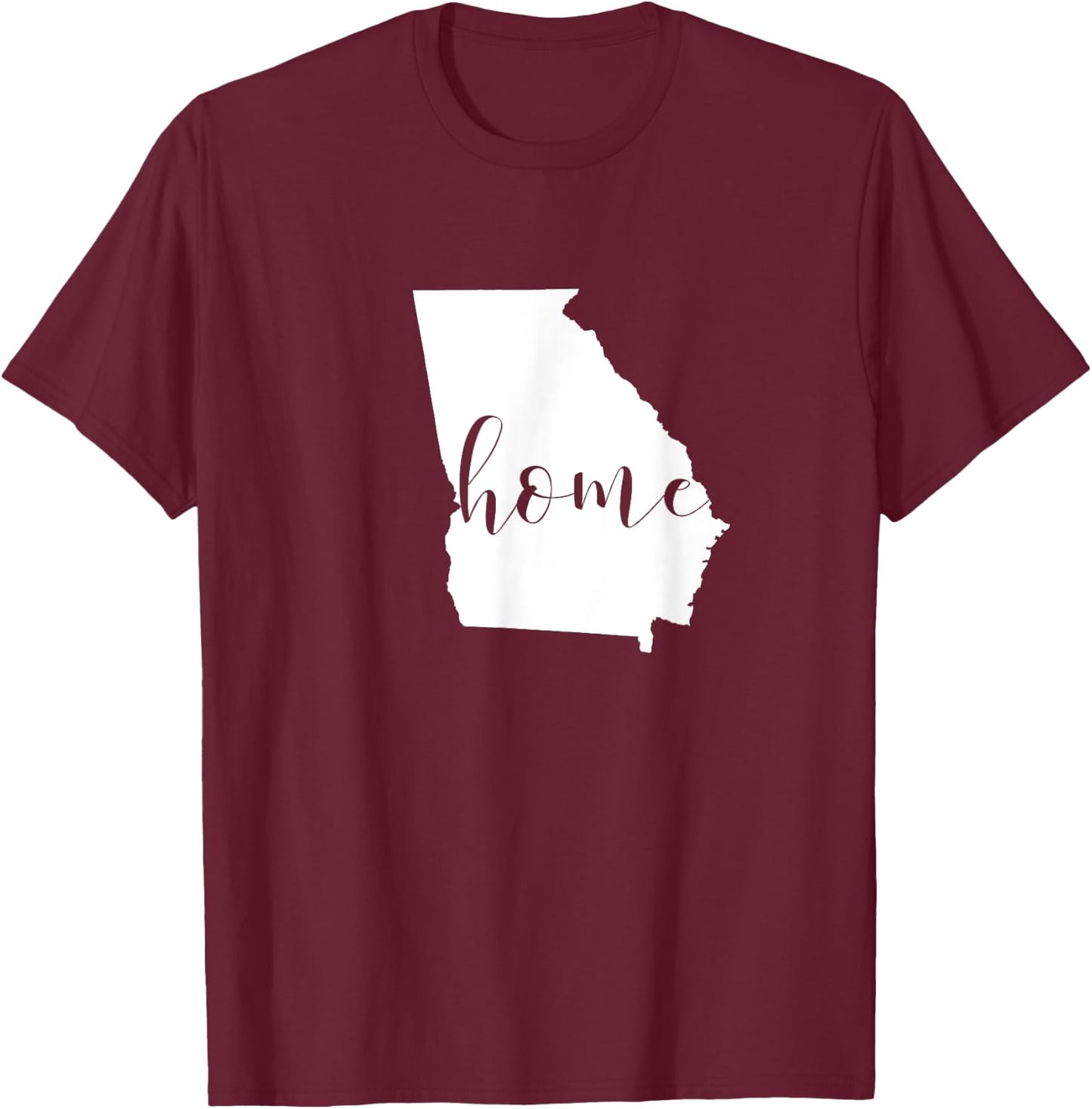 GA HOME Georgia Shirt Blouse Southern South T-Shirt - T-Shirt | Maroon