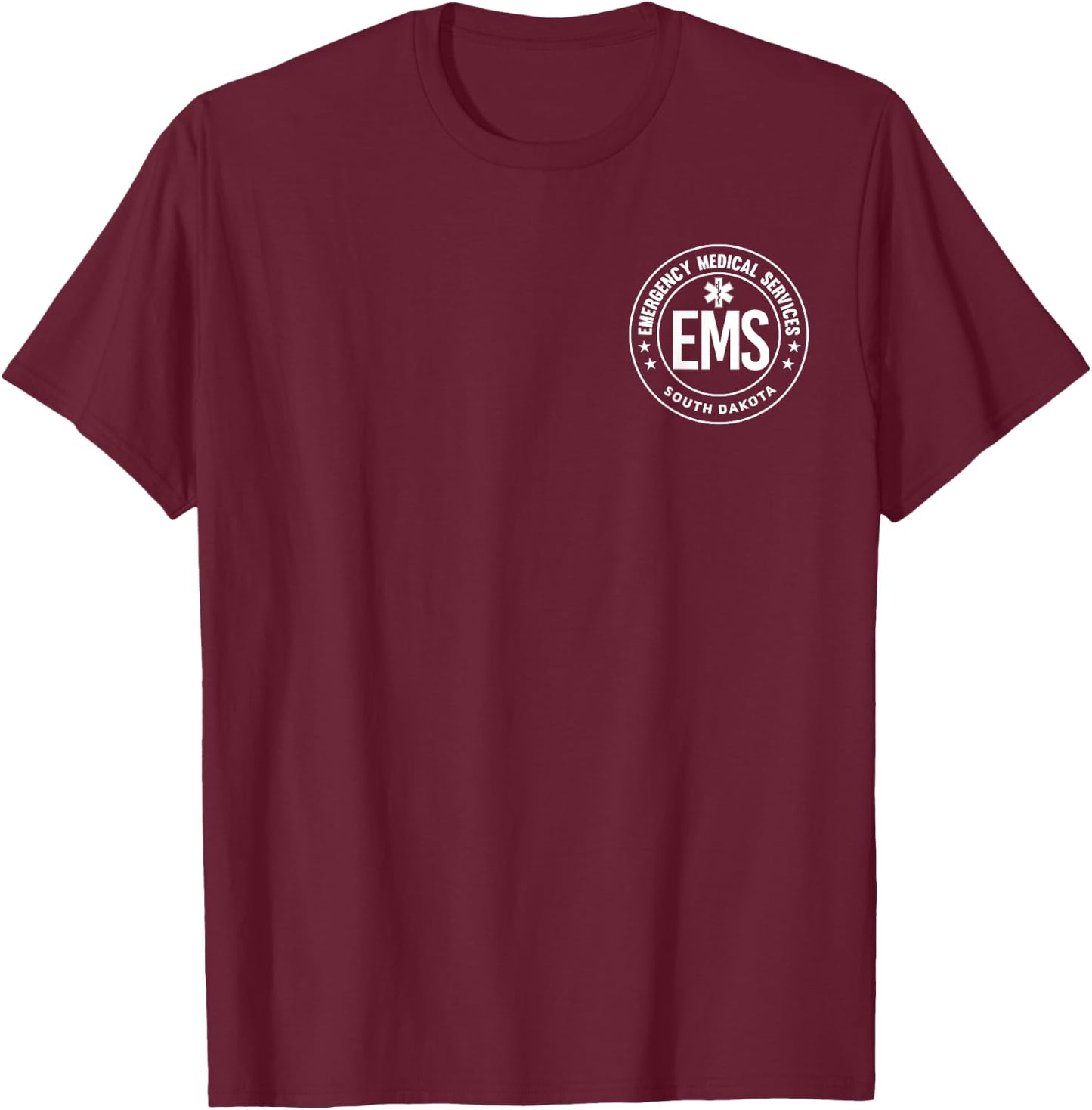 South Dakota EMS Emergency Medical Services EMT T-Shirt - T-Shirt | Maroon