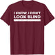 Braille Blind Awareness Visually Impaired Disability T-Shirt - T-Shirt | Maroon
