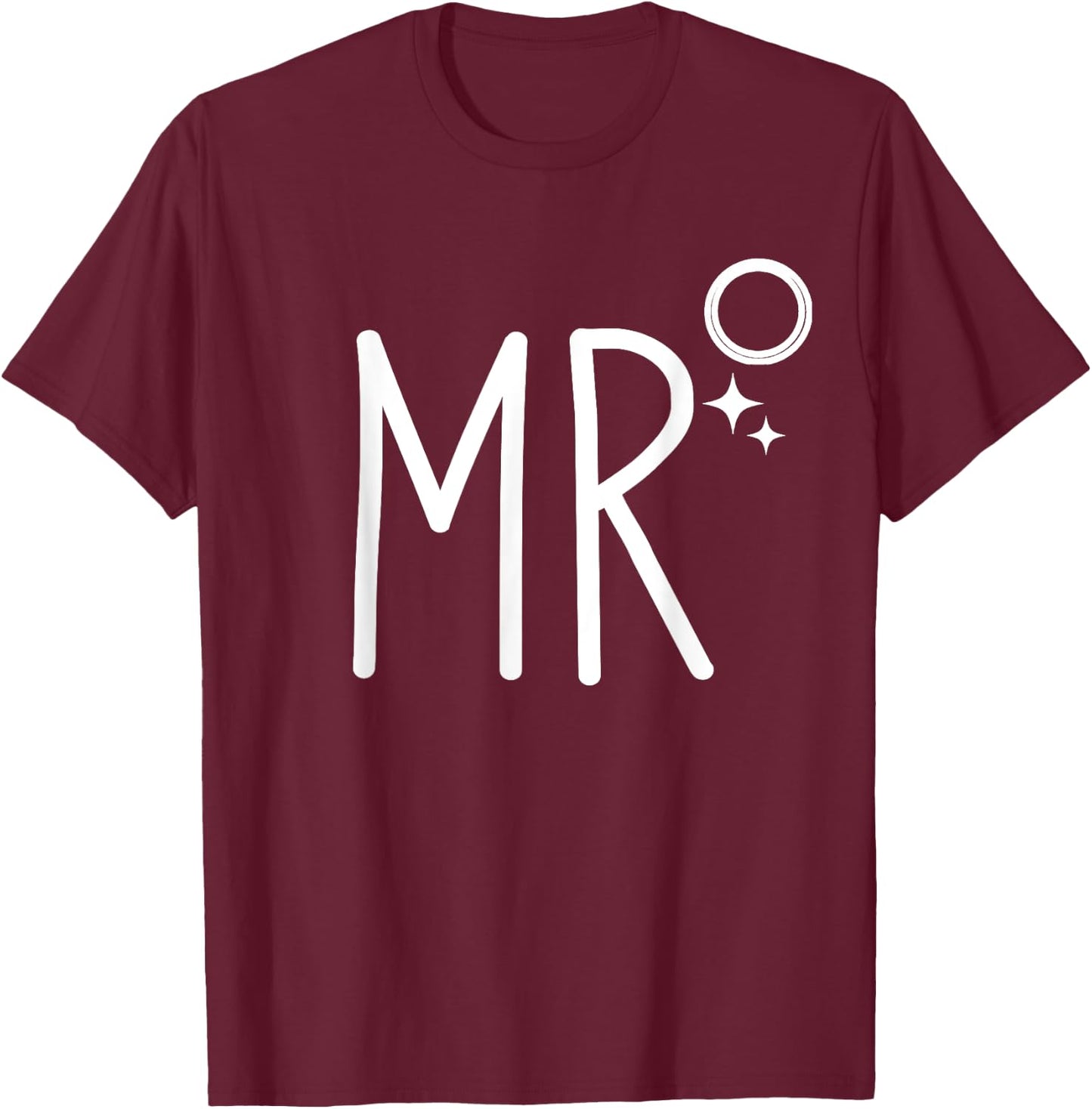Mr for Groom to be New Husband Matching Couples T-Shirt - T-Shirt | Maroon
