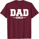 Dad 1998 Dad Established 1998 T-Shirt - T-Shirt | Maroon