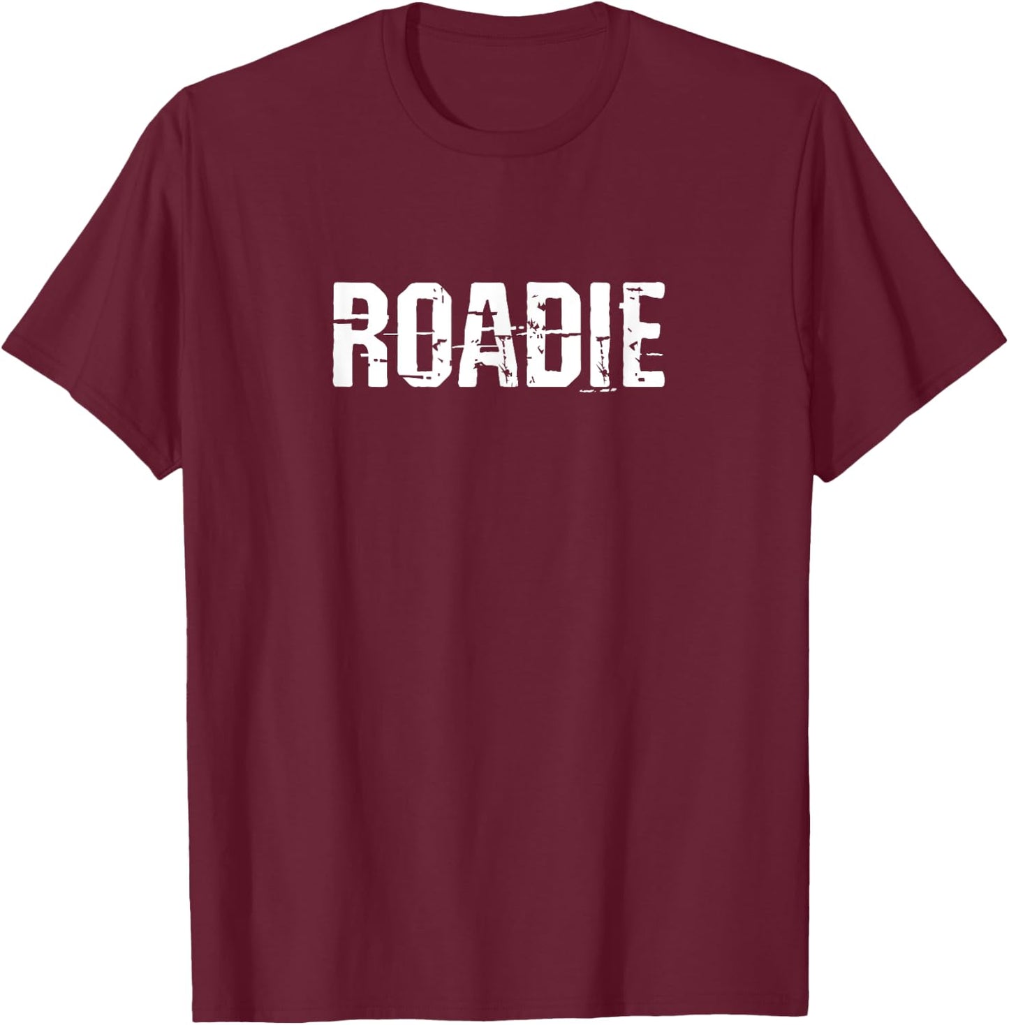 Roadie Musician Music Band Crew Retro Vintage Grunge T-Shirt - T-Shirt | Maroon