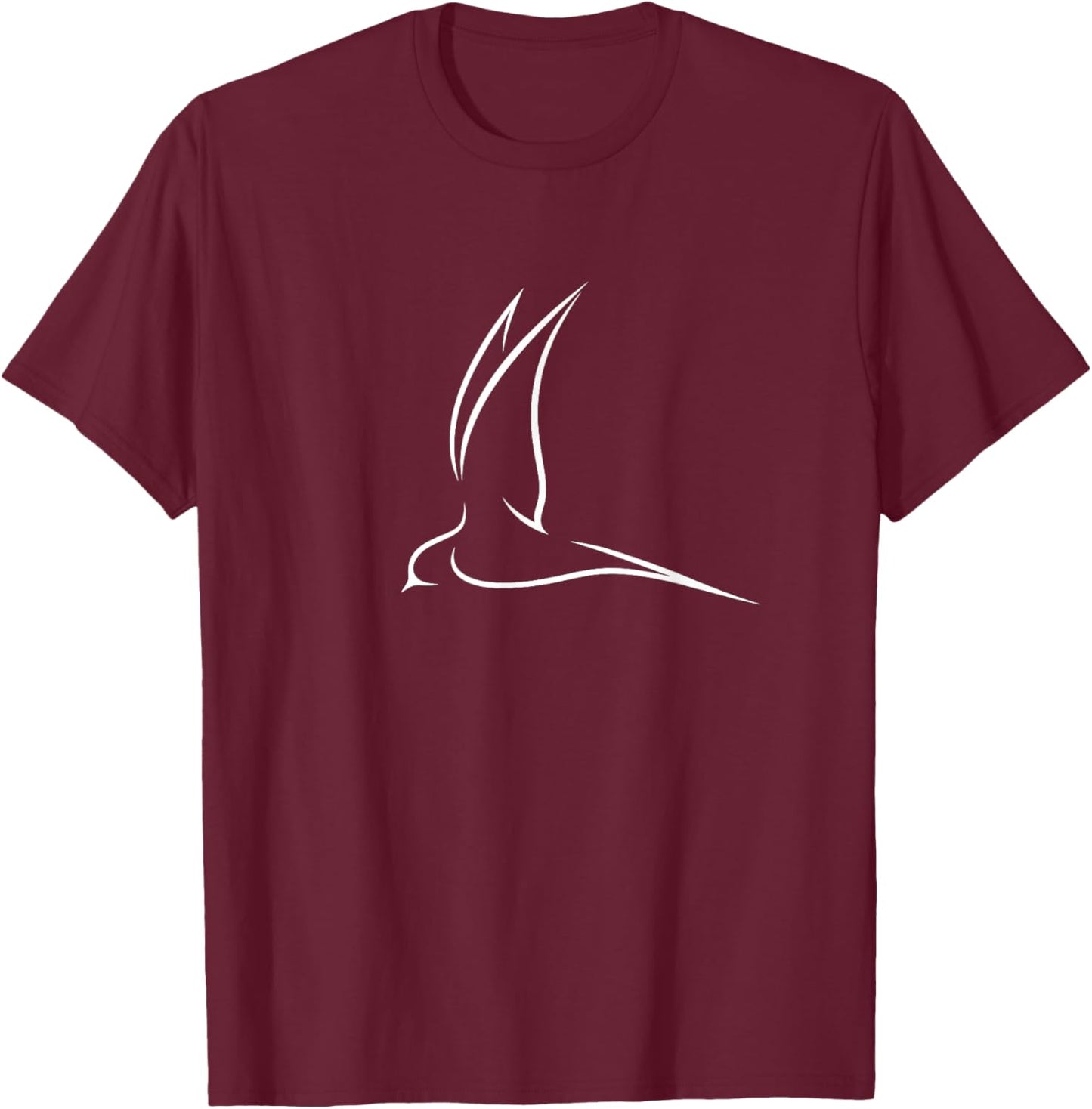 Flying Swallow Bird Graphic Gift Bird Lover Men Women T-Shirt - T-Shirt | Maroon