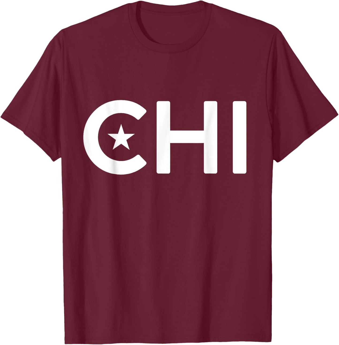 CHI - Chile Two Part Combo Design - Chilean Flag Part 1 T-Shirt - T-Shirt | Maroon