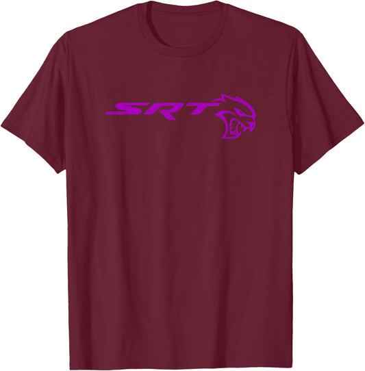 Dodge SRT Hellcat Purple T-Shirt - T-Shirt | Maroon