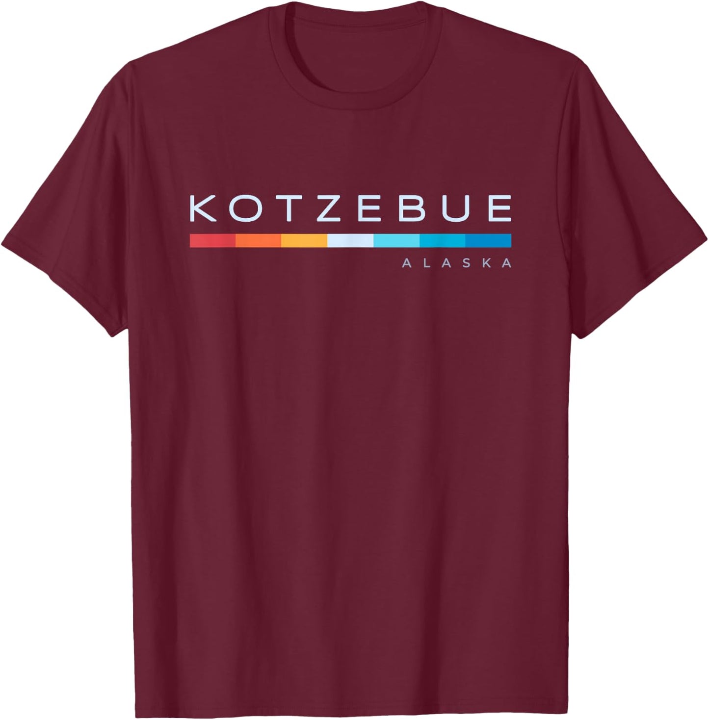 Kotzebue AK Alaska Retro Design T-Shirt - T-Shirt | Maroon