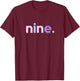 9th Birthday Shirt Girl 9 Year Old Nine | Age 9 Party Ideas T-Shirt - T-Shirt | Maroon