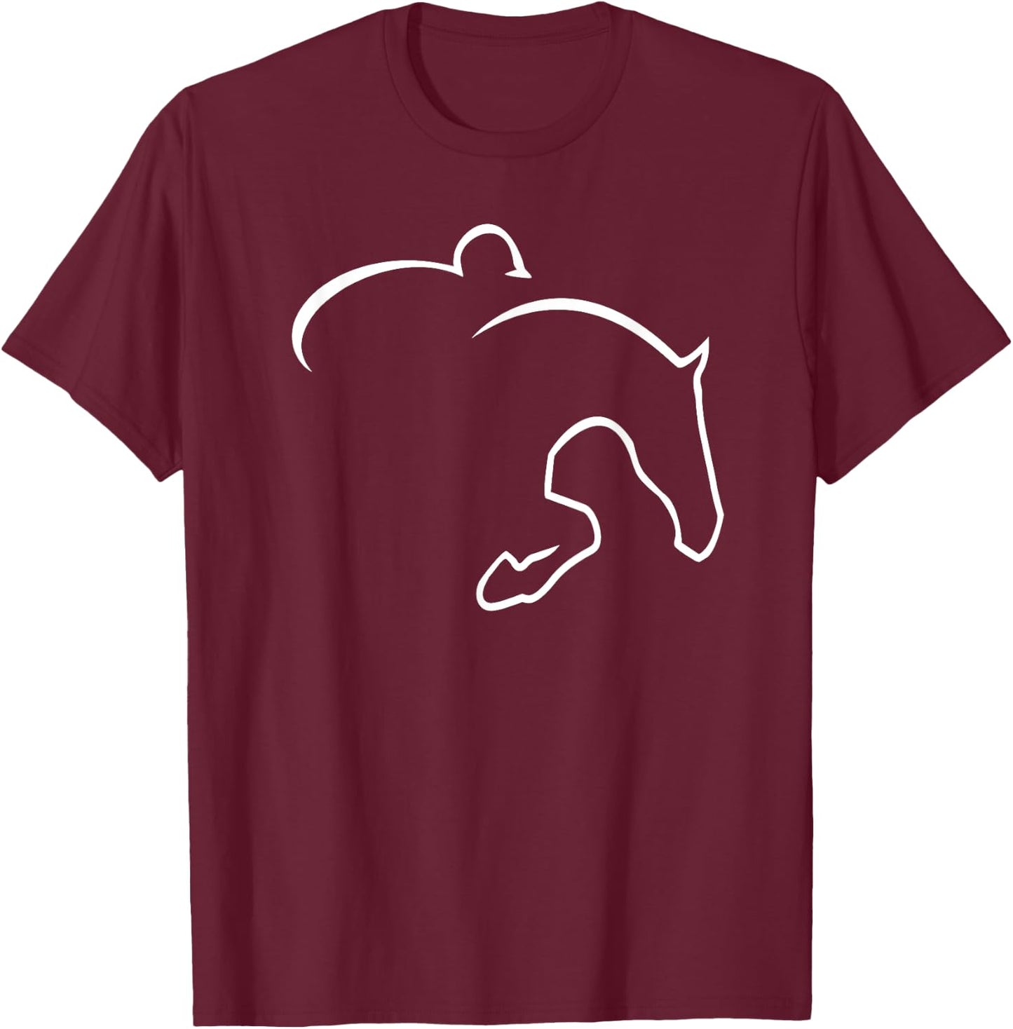 Hunter Jumper Shirt T-Shirt - T-Shirt | Maroon