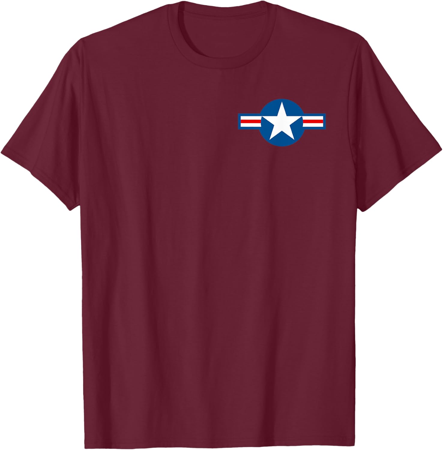 Vintage Air Force Roundel - USAF T-Shirt - T-Shirt | Maroon