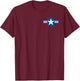 Vintage Air Force Roundel - USAF T-Shirt - T-Shirt | Maroon