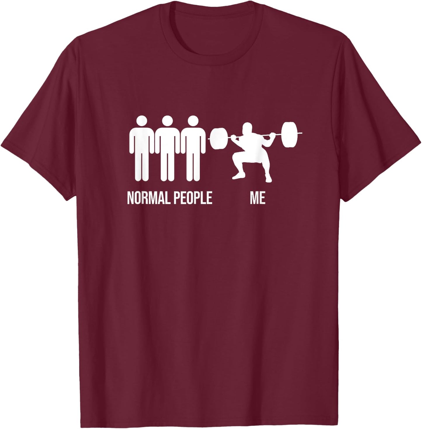Funny Gym Workout Fitness Bodybuilding Sports Weightlifters T-Shirt - T-Shirt | Maroon