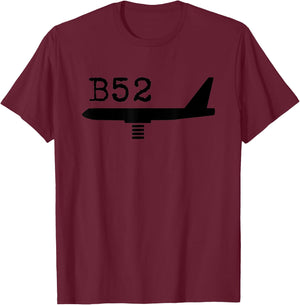 A great B-52 Stratofortress bomber Aviation . T-Shirt - T-Shirt | Maroon