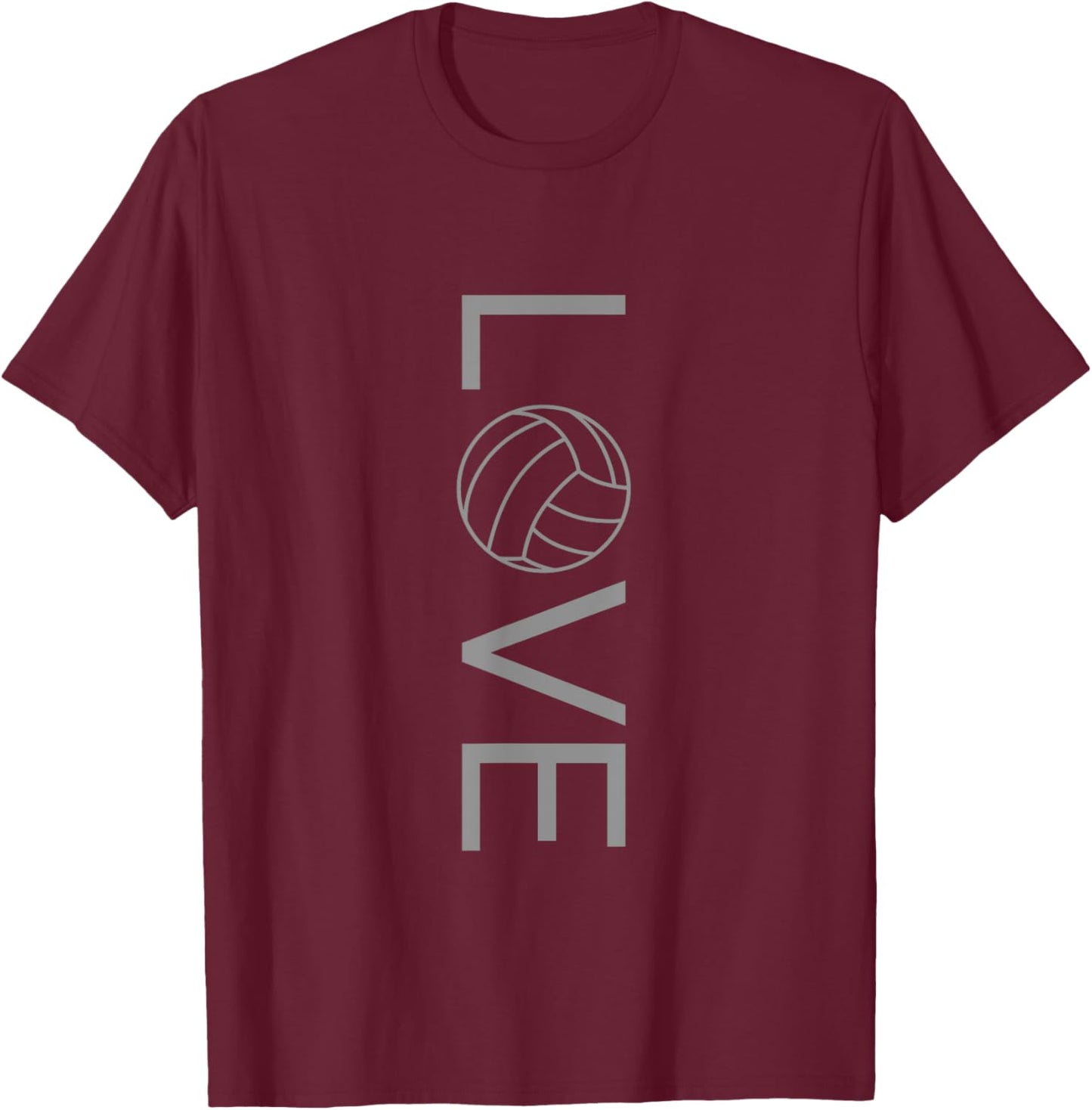 Love Volleyball T-Shirt - T-Shirt | Maroon