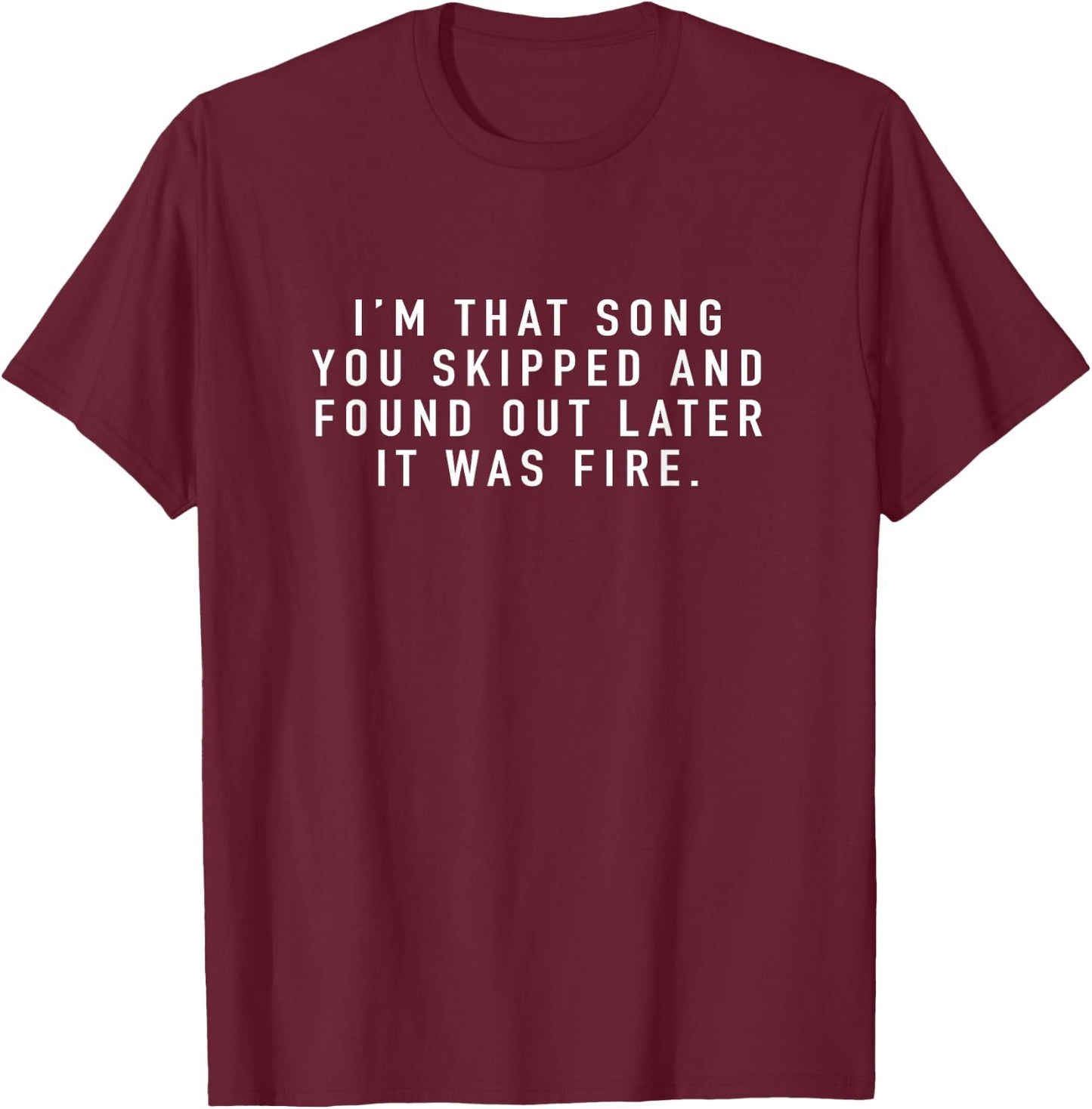 Aesthetic saying this one song e-boy e-girl goth T-Shirt - T-Shirt | Maroon