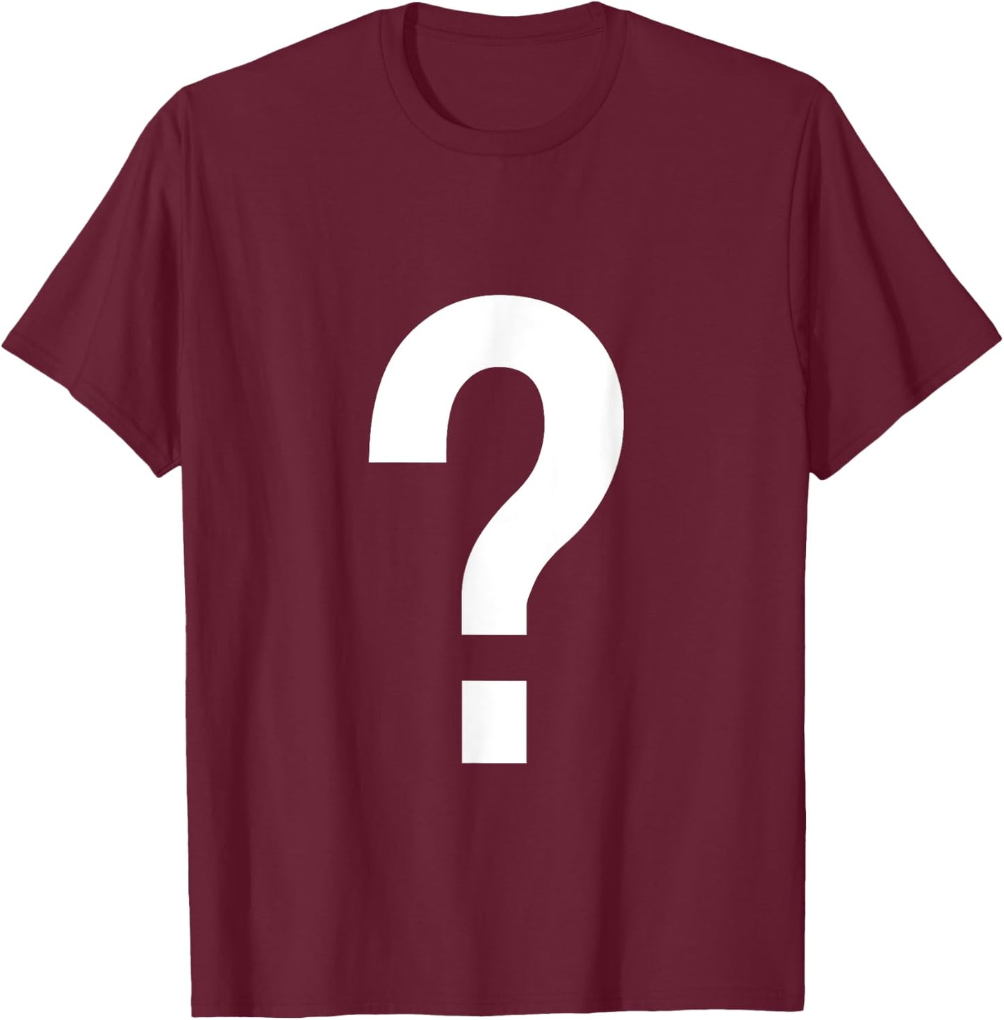 Question Mark Couple Guess Who Costume T-Shirt - T-Shirt | Maroon