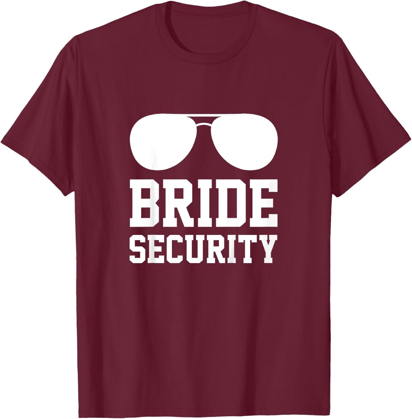 Kids Bride Security - funny youth wedding party T-Shirt - T-Shirt | Maroon