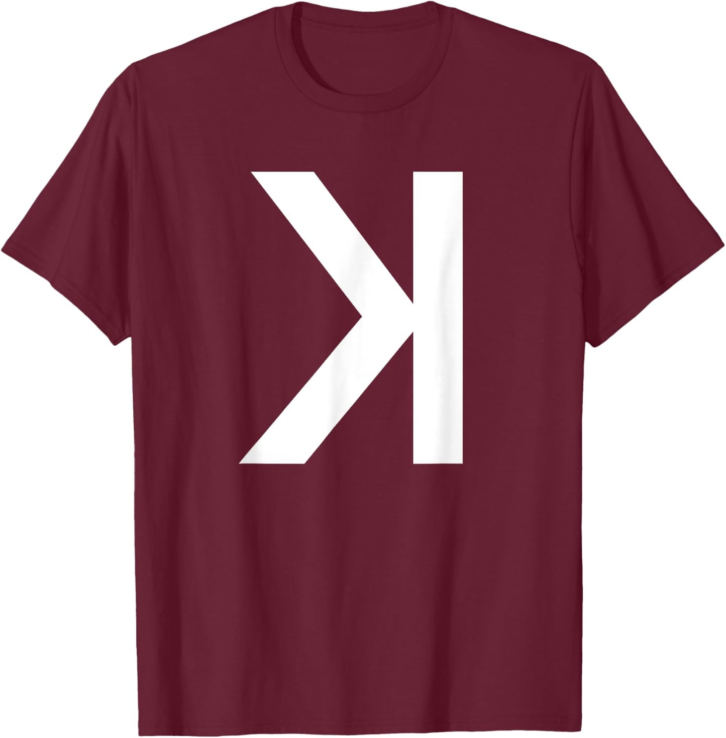 Backwards K Strikeout Baseball Softball Pitcher T Shirt T-Shirt - T-Shirt | Maroon