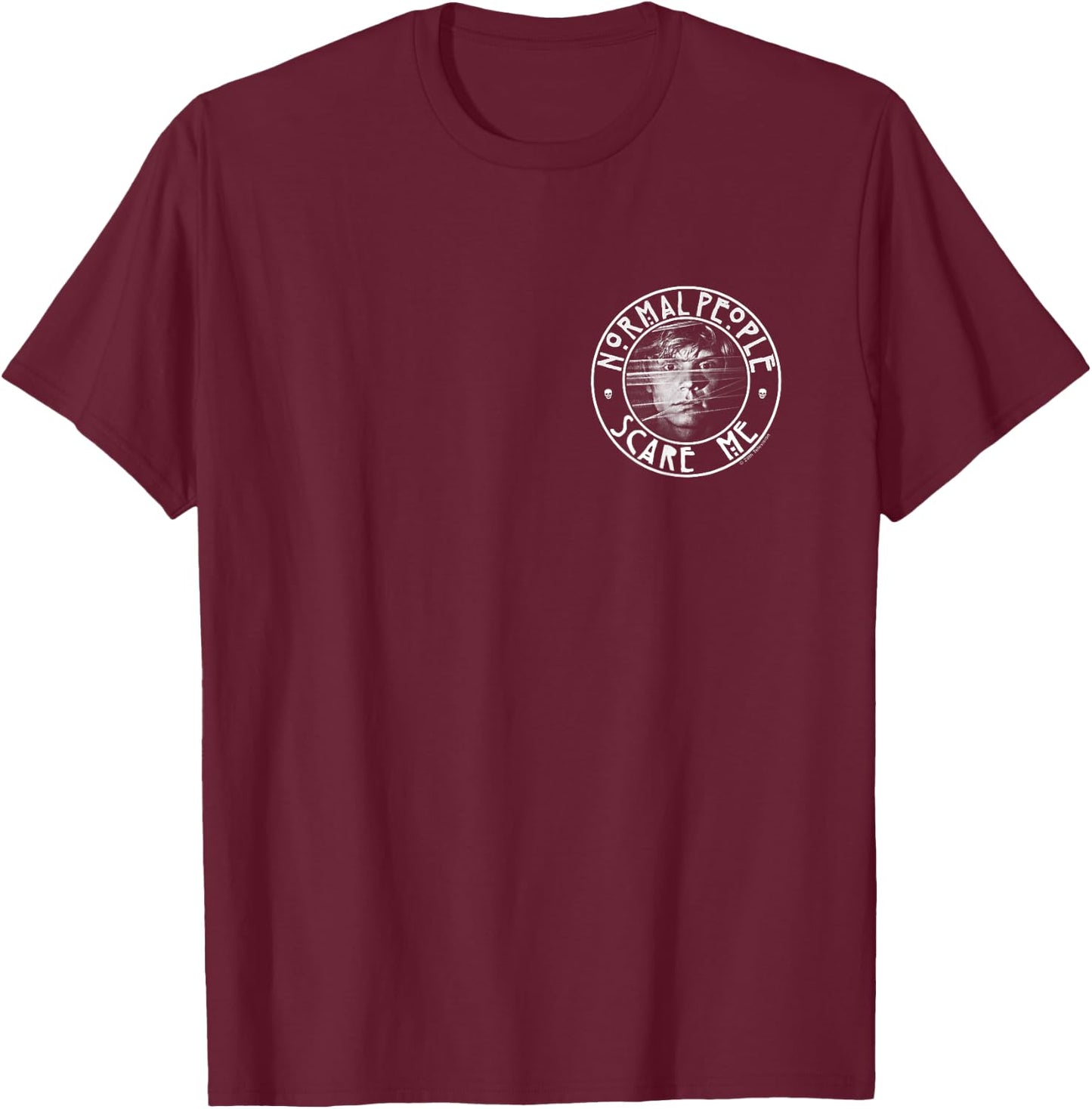 American Horror Story Murder House Tate Seal T-Shirt - T-Shirt | Maroon