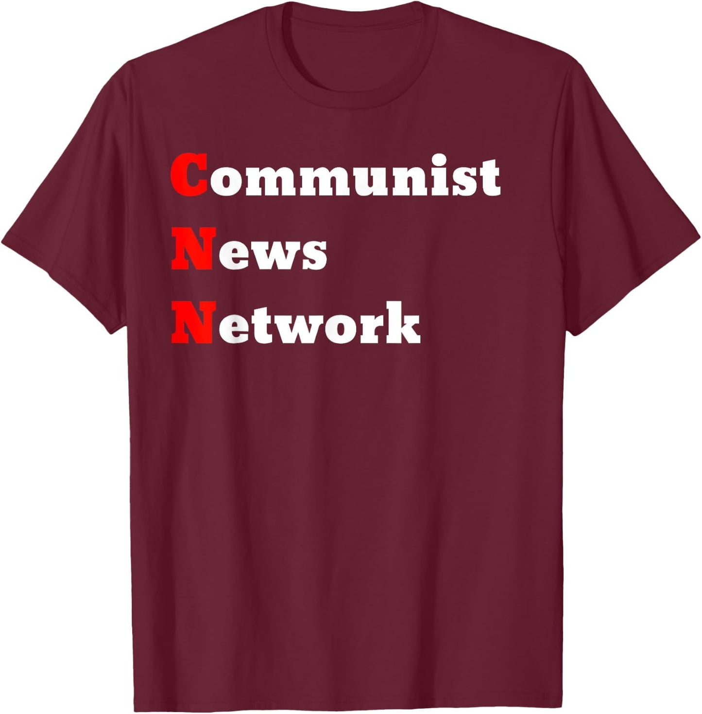 Communist News Network T-Shirt - T-Shirt | Maroon