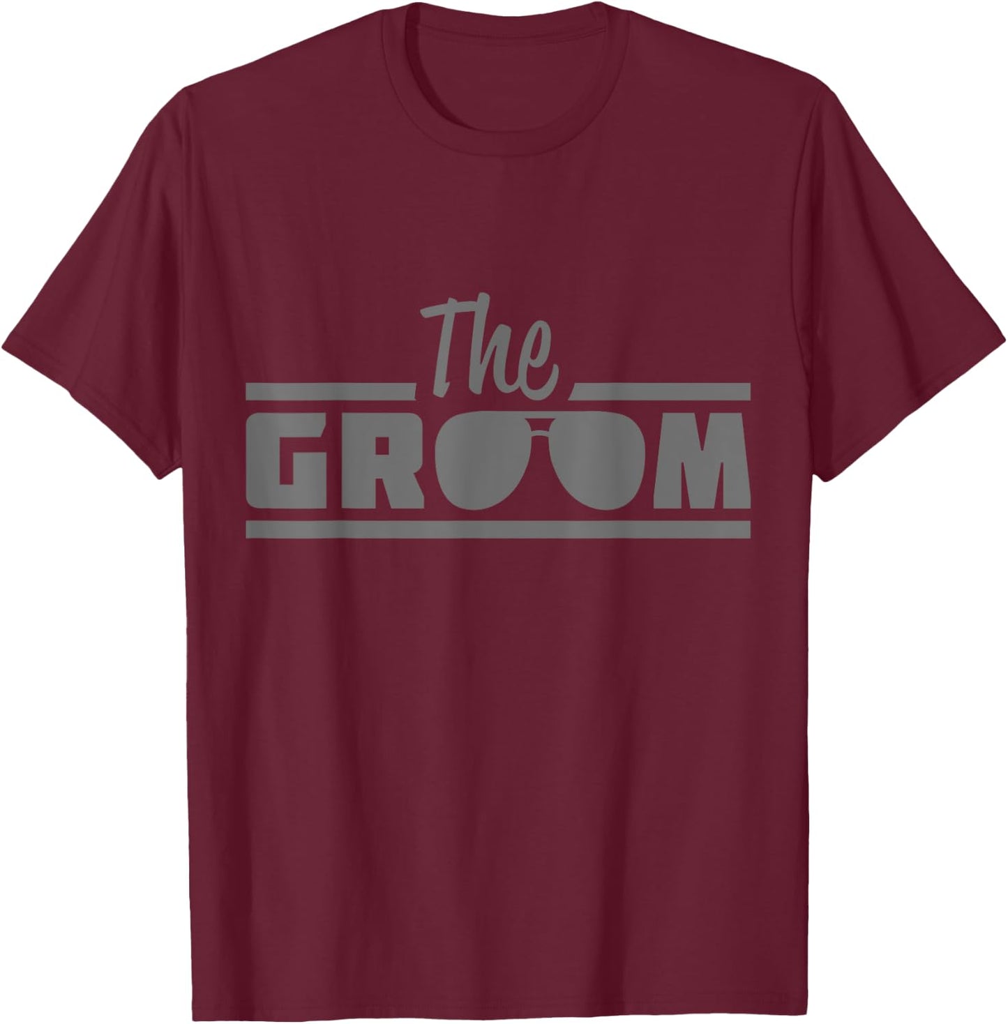 The Groom Vintage Men Wedding Day Groom To Be T-Shirt - T-Shirt | Maroon
