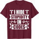 Medical coder medical coding T-Shirt - T-Shirt | Maroon