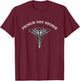 PRIMUM NON NOCERE Caduceus Medical Symbol T-Shirt - T-Shirt | Maroon