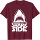 Join The Shark Side - Funny Shark Lover Ocean Wildlife T-Shirt - T-Shirt | Maroon