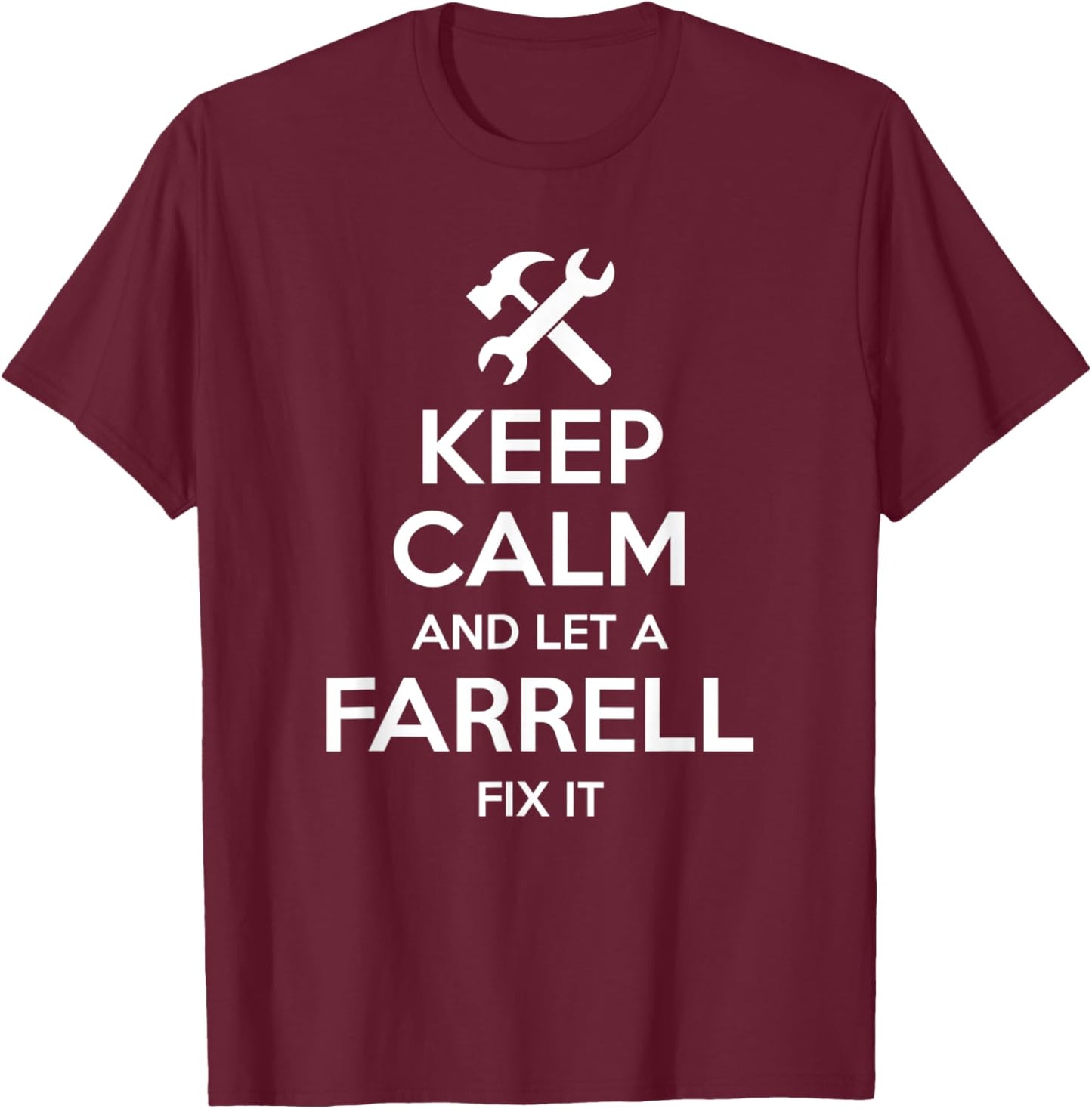 FARRELL Funny Surname Birthday Family Tree Reunion Gift T-Shirt - T-Shirt | Maroon