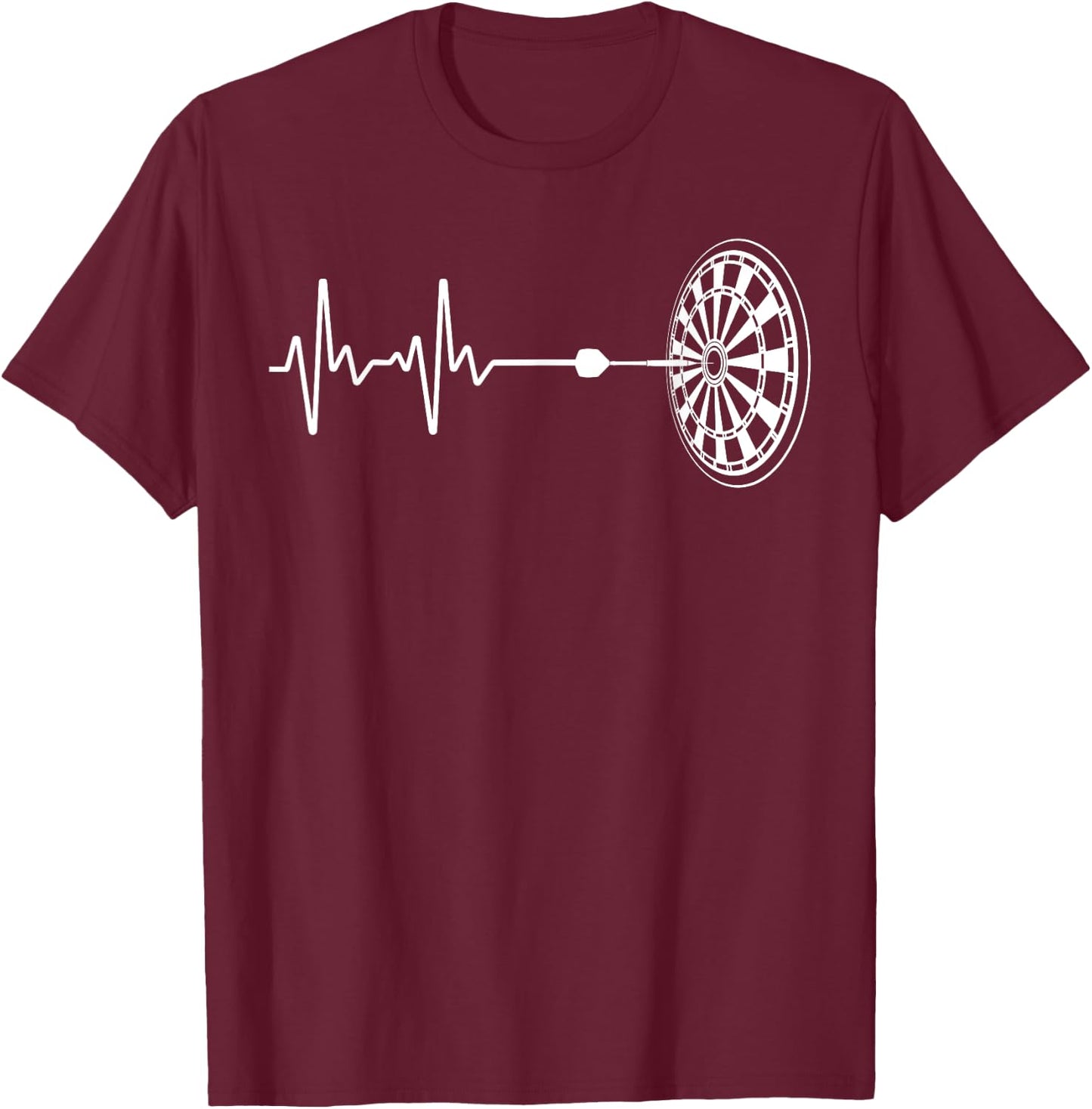 Cute Dart Design Dart Player Men Women Dart Board Lovers T-Shirt - T-Shirt | Maroon