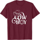 Cowboy America Wild West Cowboys USA T-Shirt - T-Shirt | Maroon