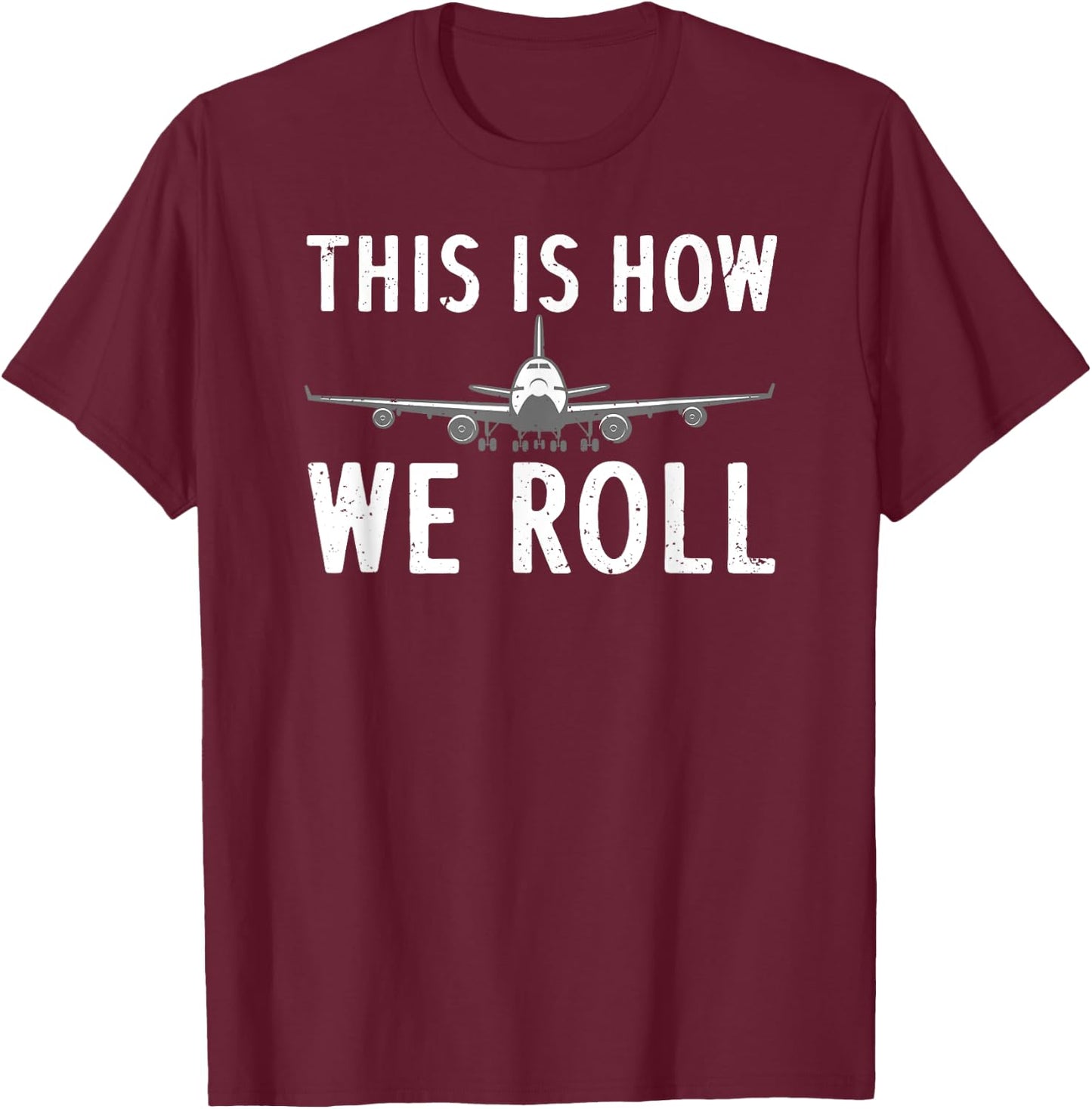 Funny Pilot Women Airplane Aviation Flight Aircraft T-Shirt - T-Shirt | Maroon