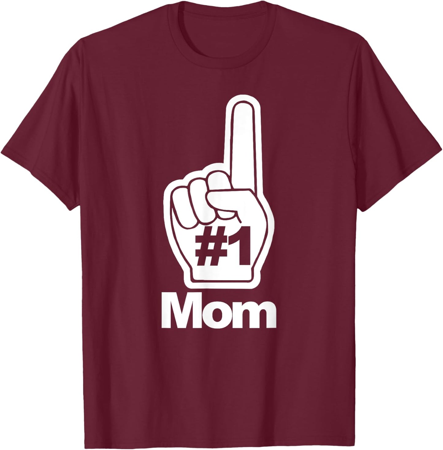 Number One Mom T-Shirt - T-Shirt | Maroon