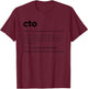 CTO Funny T-Shirt - T-Shirt | Maroon