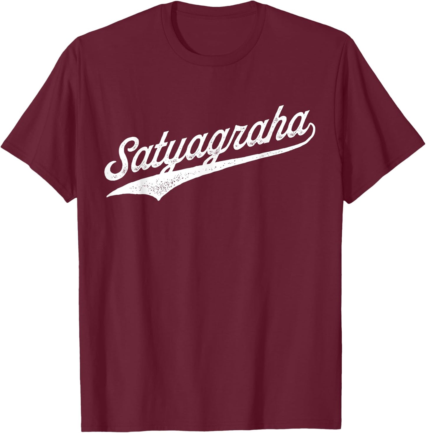 Satyagraha - Ahimsa - Yoga Sutras T-Shirt - T-Shirt | Maroon