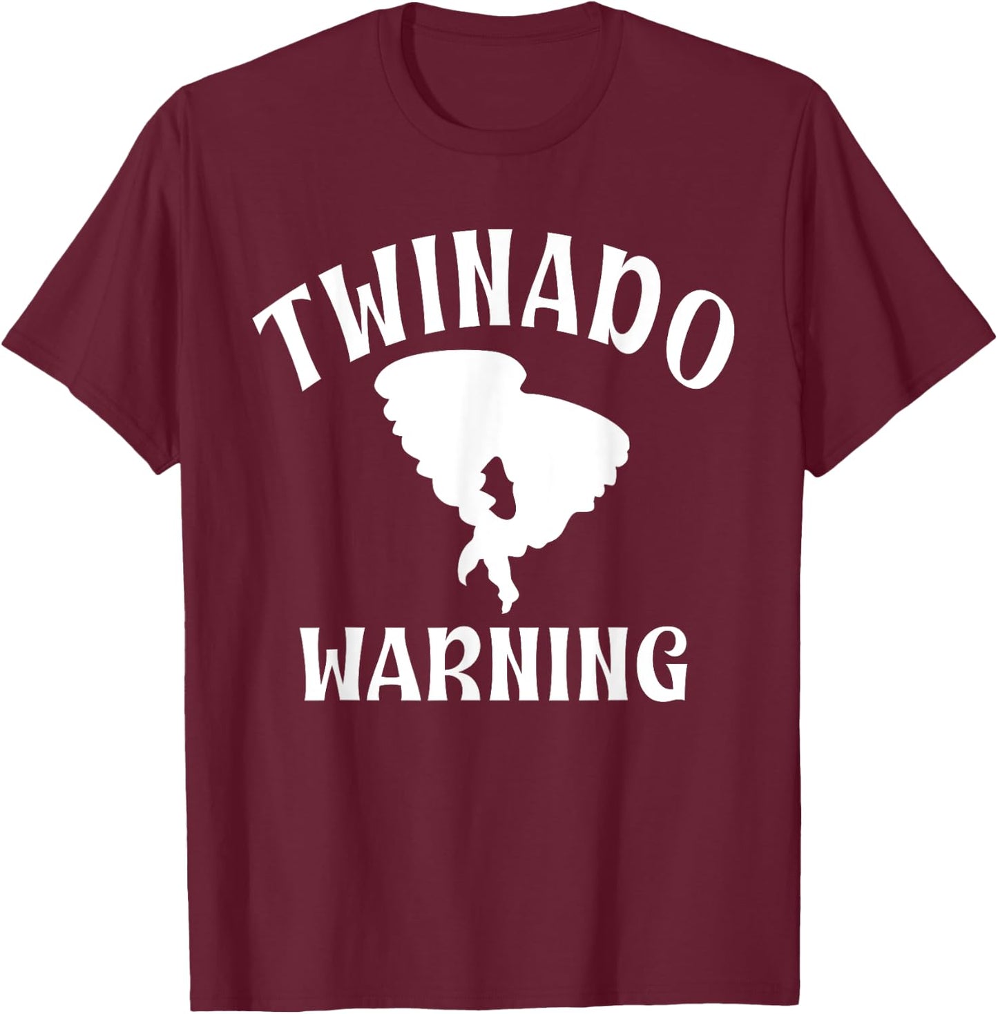 Twinado Funny Twin T-Shirt - T-Shirt | Maroon