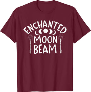 Mystical And Magical Enchanted Moon Beam Star Child T-Shirt - T-Shirt | Maroon