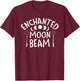 Mystical And Magical Enchanted Moon Beam Star Child T-Shirt - T-Shirt | Maroon