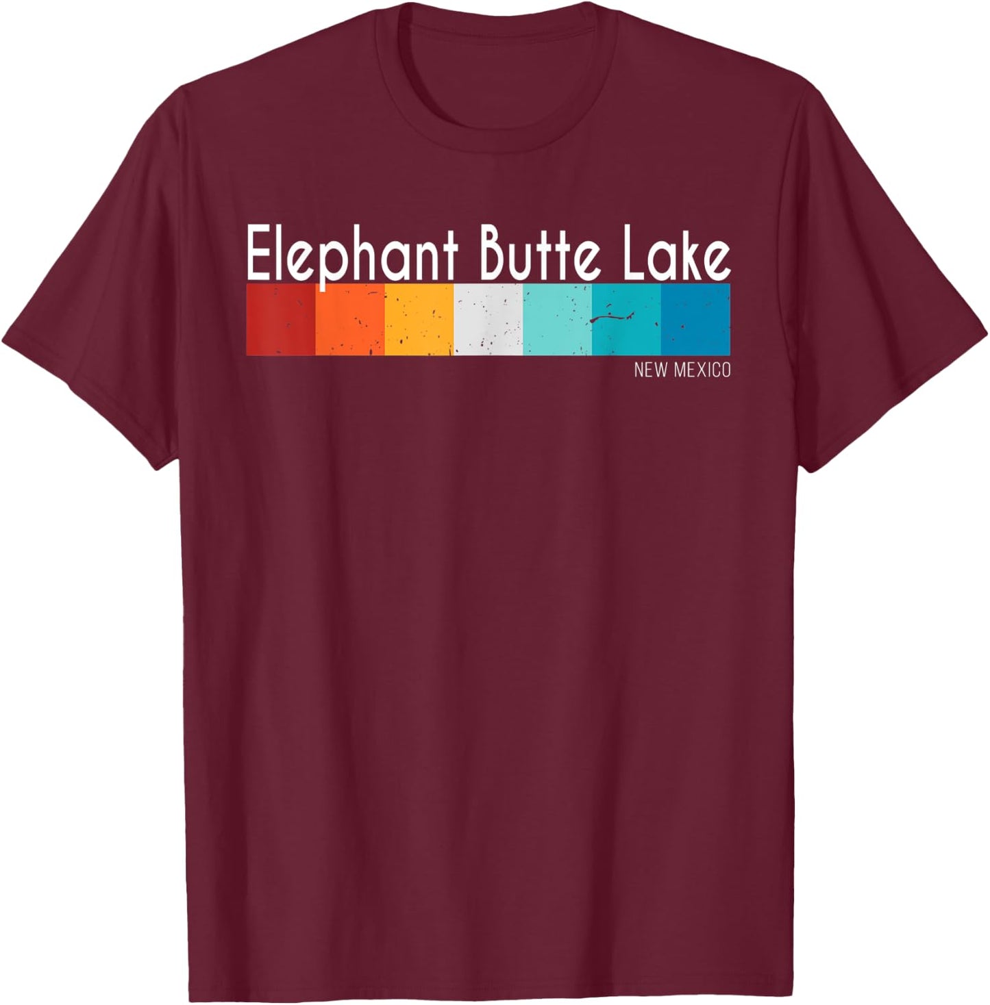 Vintage Elephant Butte Lake New Mexico Women Men Souvenirs T-Shirt - T-Shirt | Maroon