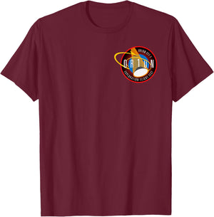 Orion ETF 1 Insignia - Small Crew Spacecraft Patch T-Shirt - T-Shirt | Maroon