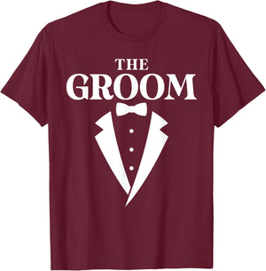 The Groom - Bachelor Party T-Shirt - T-Shirt | Maroon