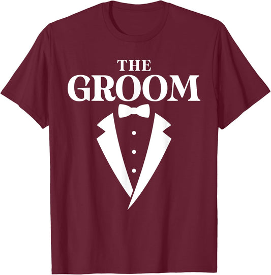 The Groom - Bachelor Party T-Shirt - T-Shirt | Maroon
