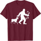 Deer Bow Hunting Bigfoot Deer Hunter Crossbow Sasquatch Cool T-Shirt - T-Shirt | Maroon