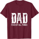 DAD Fixer of All Things Funny Tools Dad Gifts T-Shirt - T-Shirt | Maroon