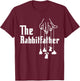 The Rabbitfather Rabbit Dad Fatherhood Fathers Day T-Shirt - T-Shirt | Maroon