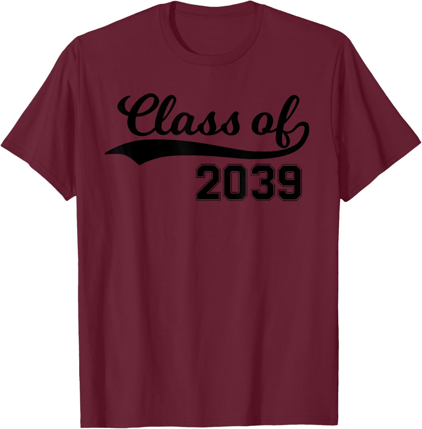 Class of 2039 Grow With Me First Day of School T-Shirt - T-Shirt | Maroon