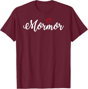 Cute Mormor Lover Gift Grandma Christmas Gifts T-Shirt - T-Shirt | Maroon