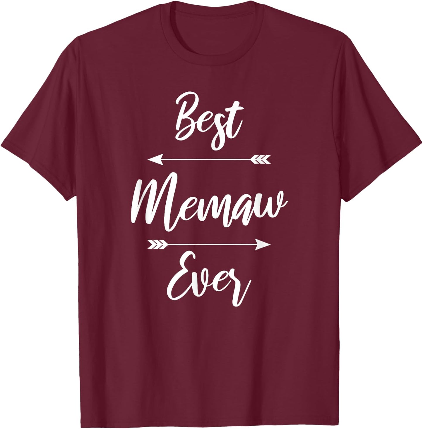 Best Memaw Ever T-Shirt - T-Shirt | Maroon