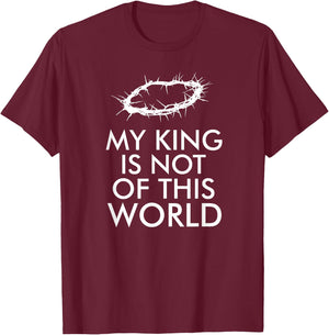 Jesus is my king christian T-Shirt - T-Shirt | Maroon